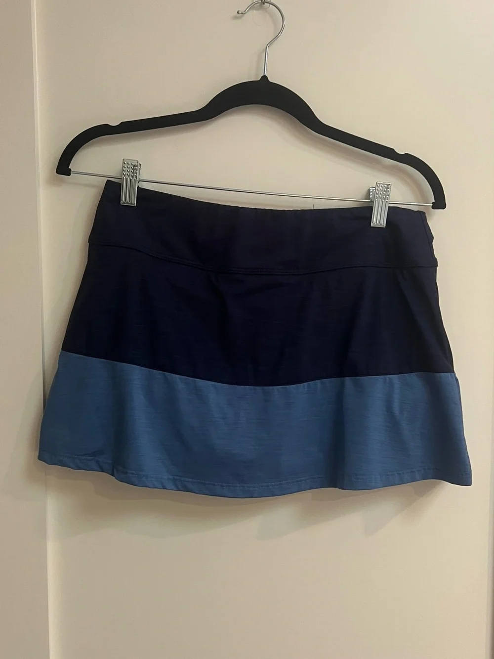 EleVen by Venus Williams Navy and Light Blue Two-Tone Tennis Skirt